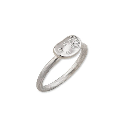 Dora Bean Single Silver Ring