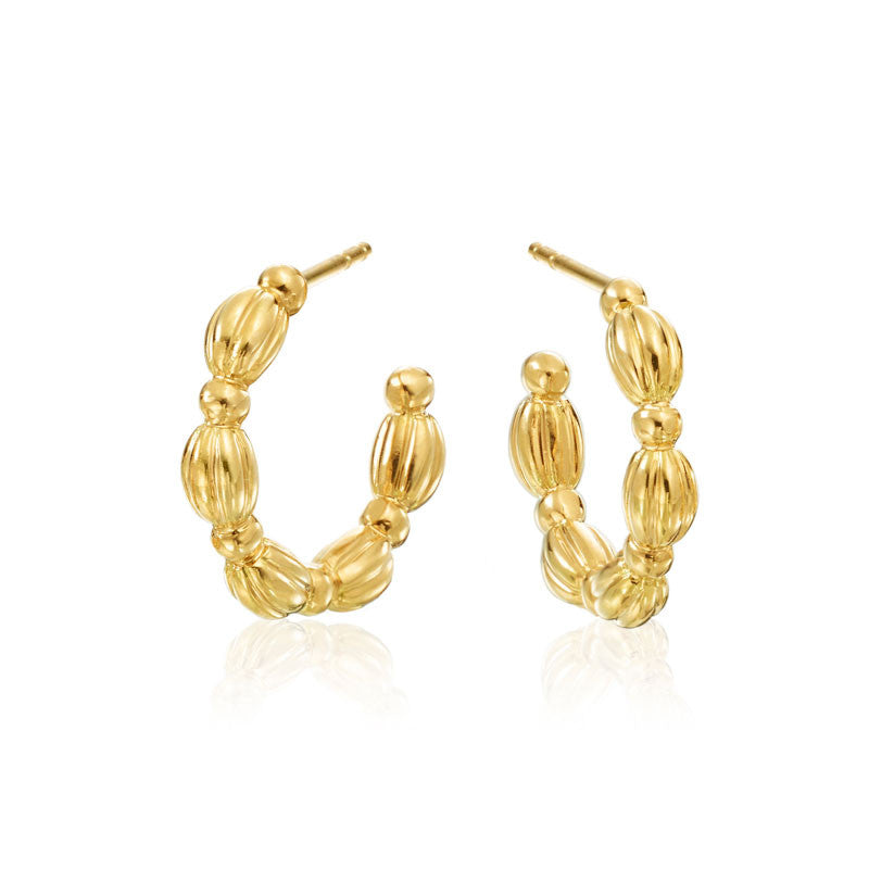 Gumuchian Nutmeg 18k Gold Small Hoop Earrings