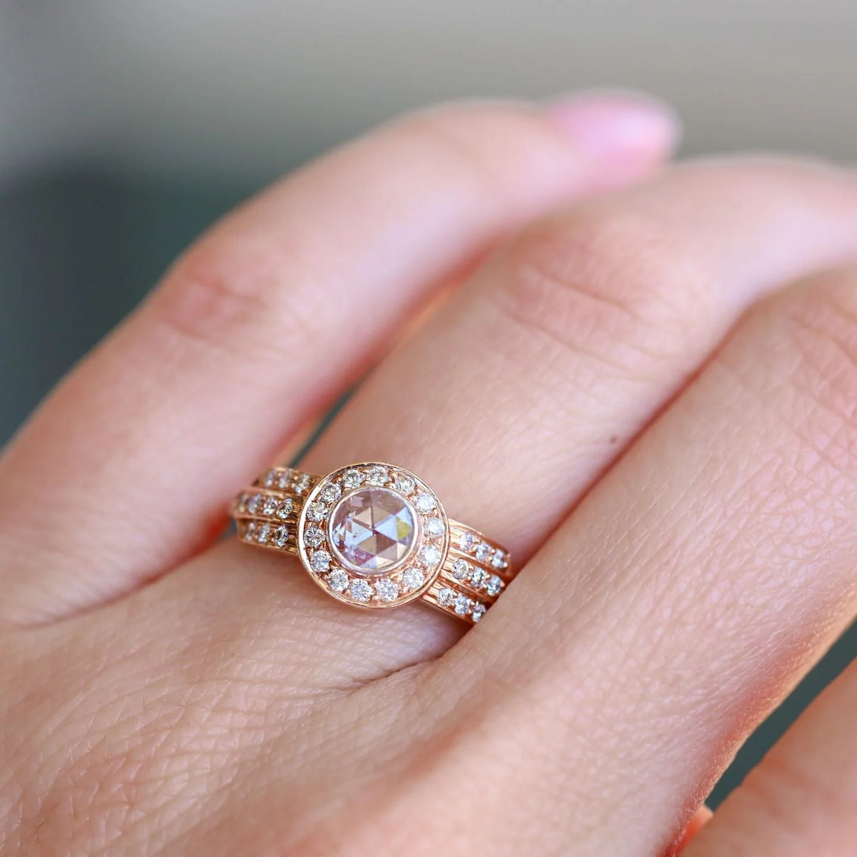  Rose Cut Diamond Ring