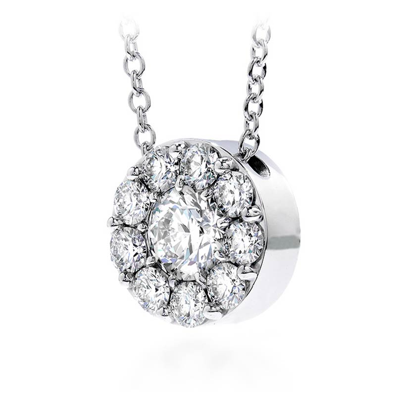 White Gold Diamond Fulfillment Pendant Necklace