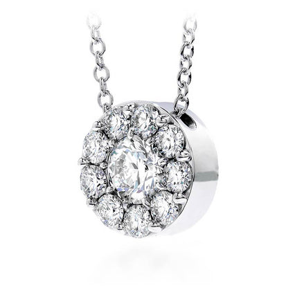 White Gold Fulfillment Diamond Pendant Necklace 