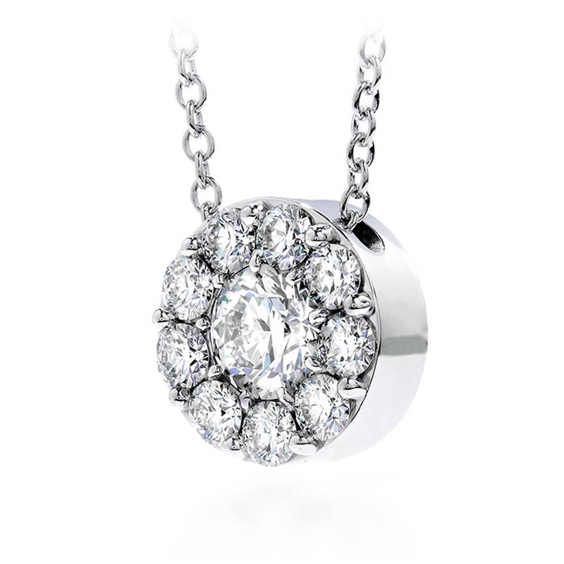 White Gold Fulfillment Diamond Pendant Necklace 