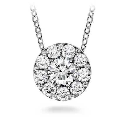 White Gold Fulfillment Diamond Pendant Necklace 