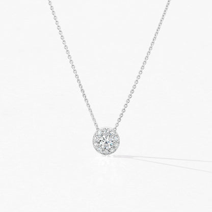 White Gold Fulfillment Pendant Necklace 