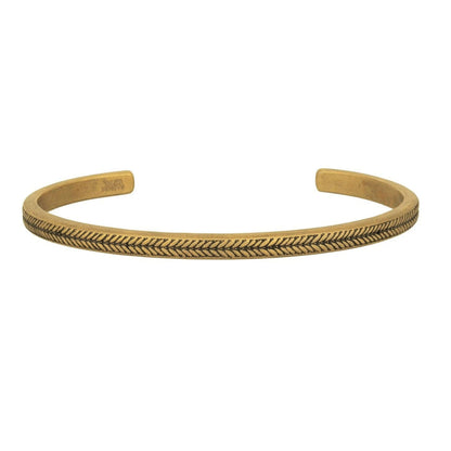 Brass Chevron Cuff Bracelet
