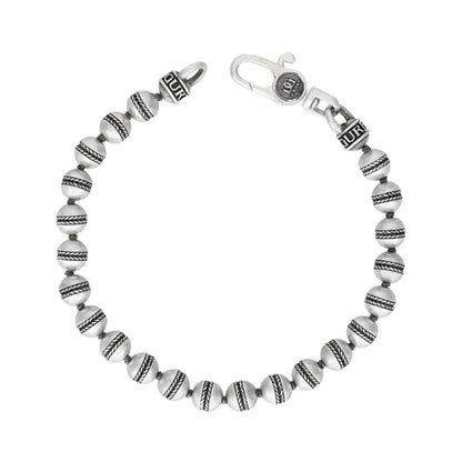 Sterling Silver Beaded Bracelet