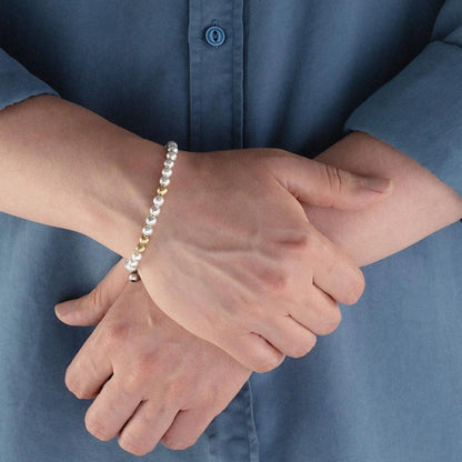 Sterling Silver Beaded Bracelet