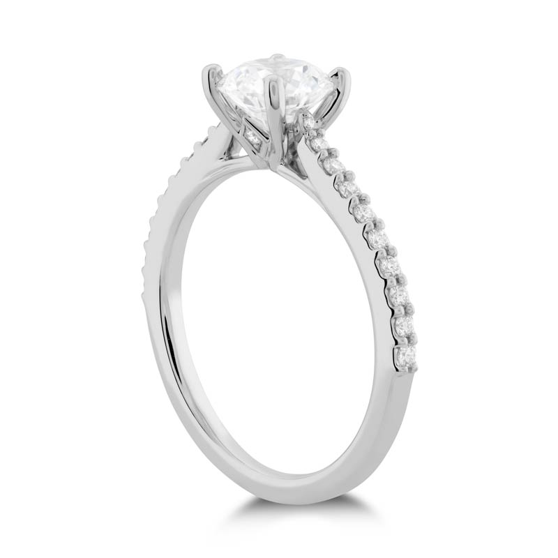 platinum diamond Vela engagement ring 