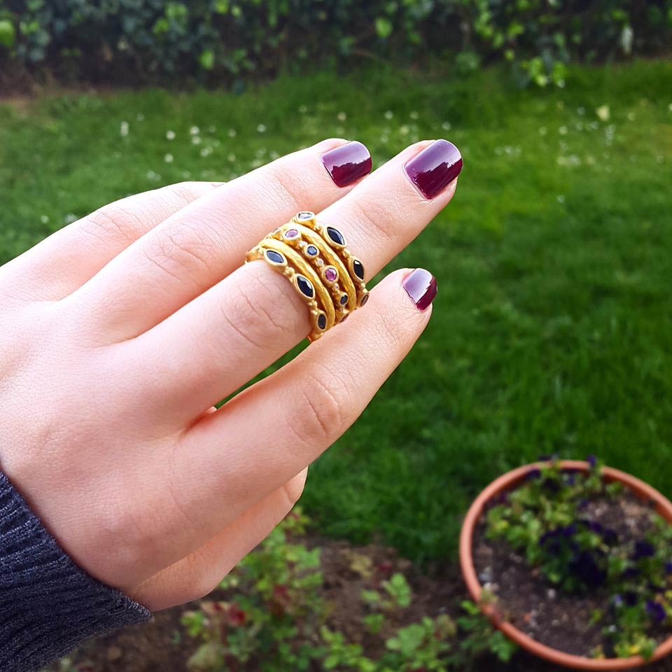 Gold Hammered Band