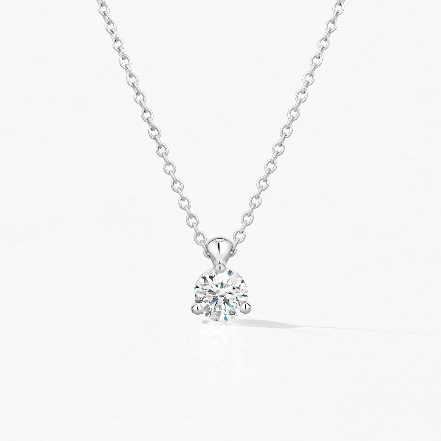  Classic 3 Prong Solitaire Pendant