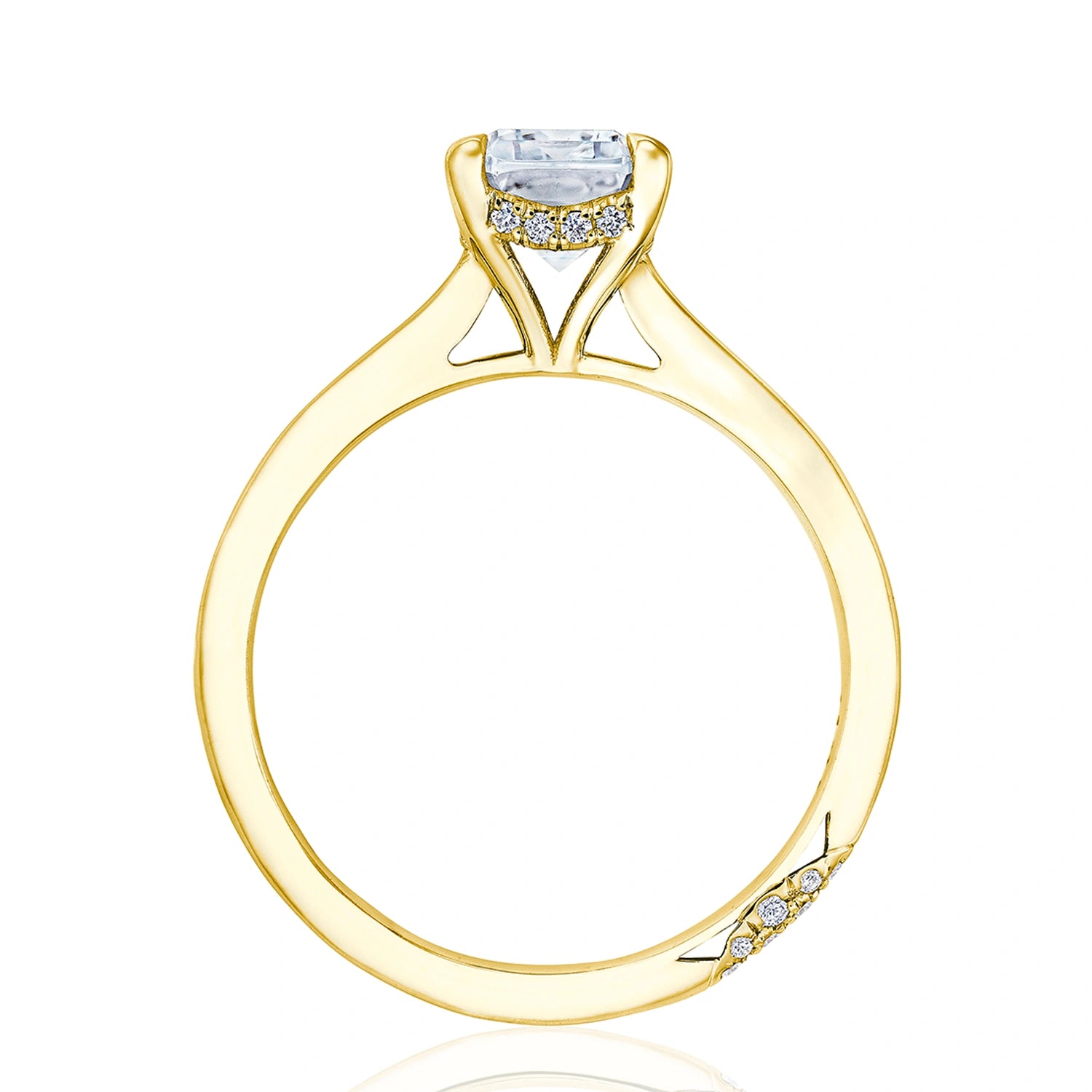 Emerald Solitaire Engagement Ring 