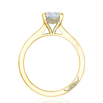 Emerald Solitaire Engagement Ring 
