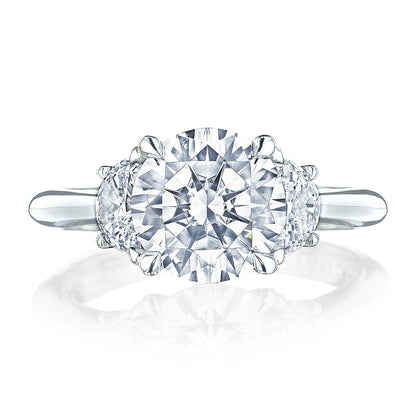  Round 3-Stone Engagement Ring
