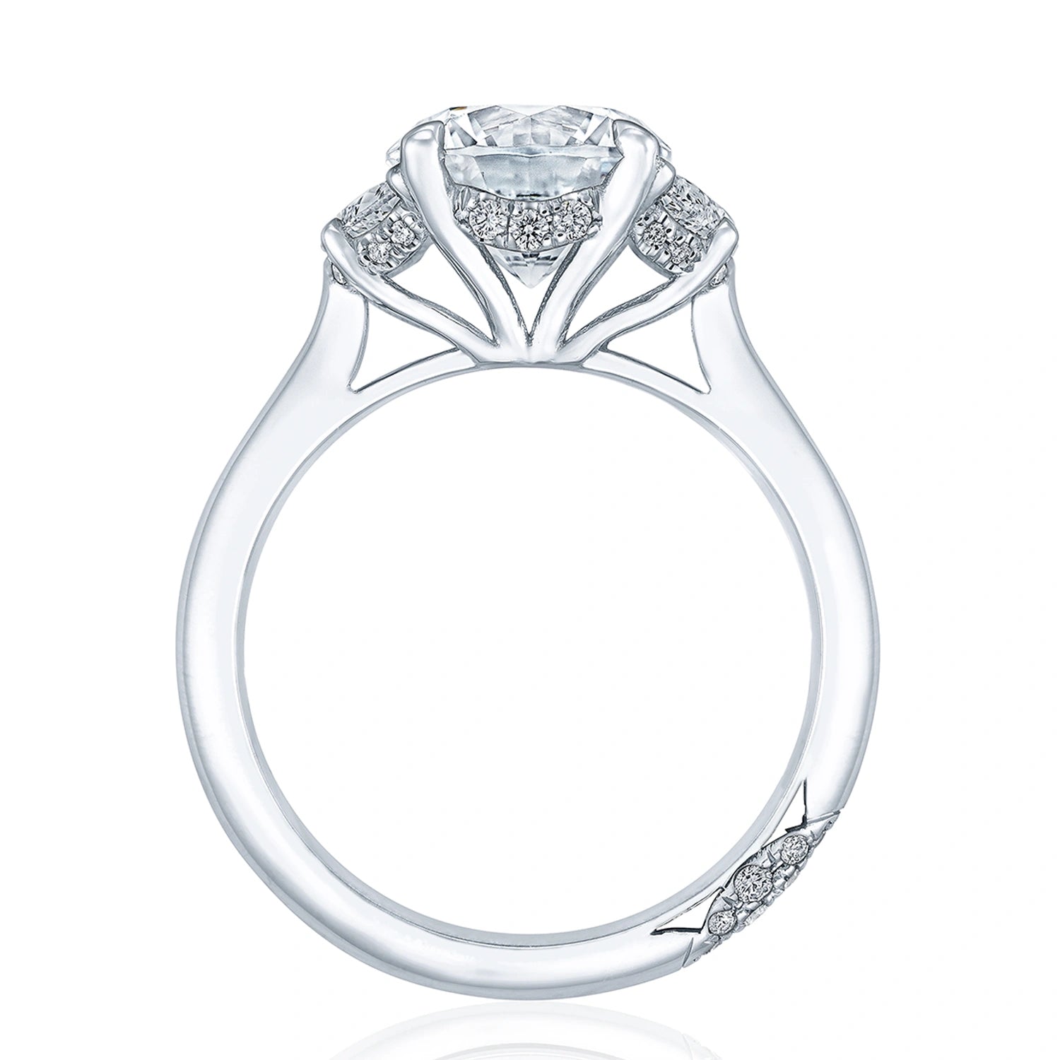  Round 3-Stone Engagement Ring