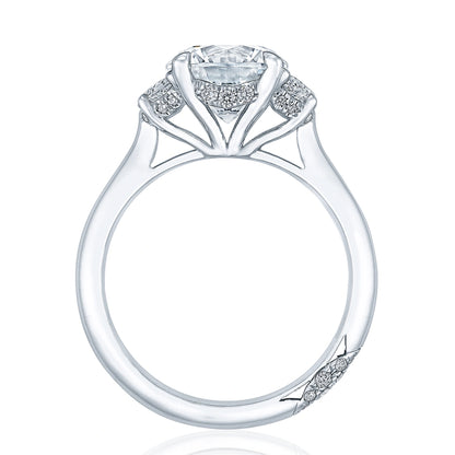 Round 3-Stone Engagement Ring