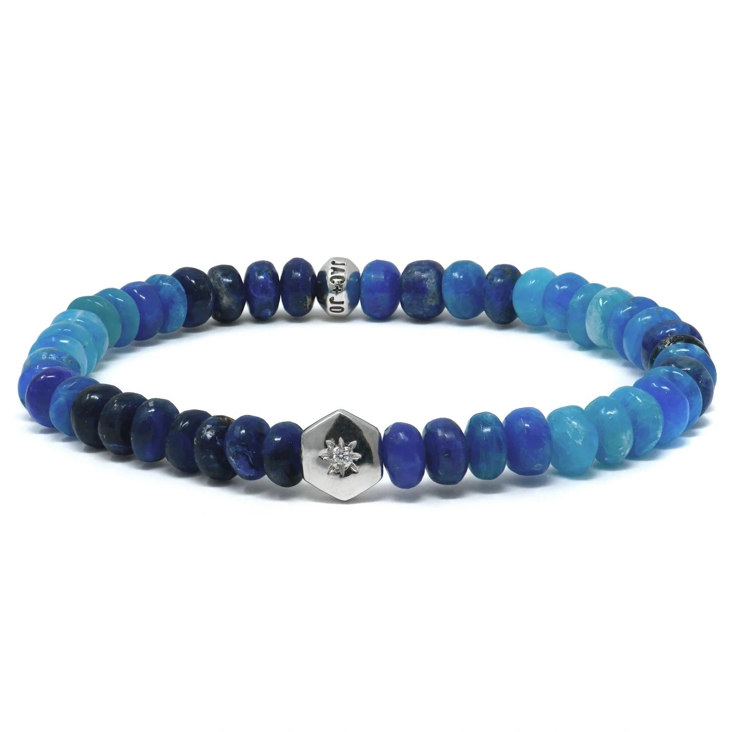 Ombré Afghanite Rondelle Bracelet