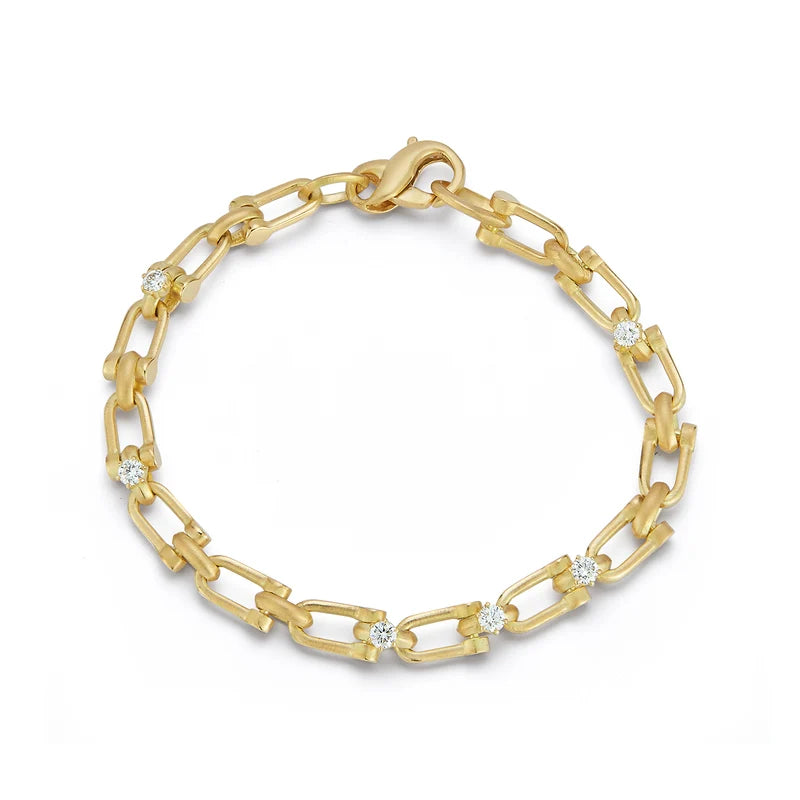 Jade Trau Georgina Diamond Link Bracelet