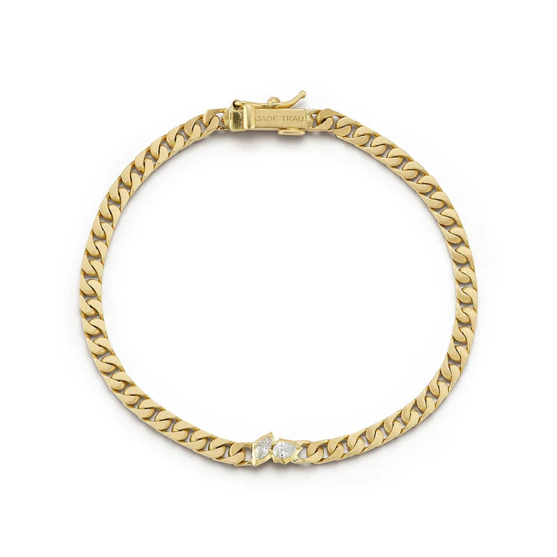 Jade Trau Posey Curb Chain Bracelet