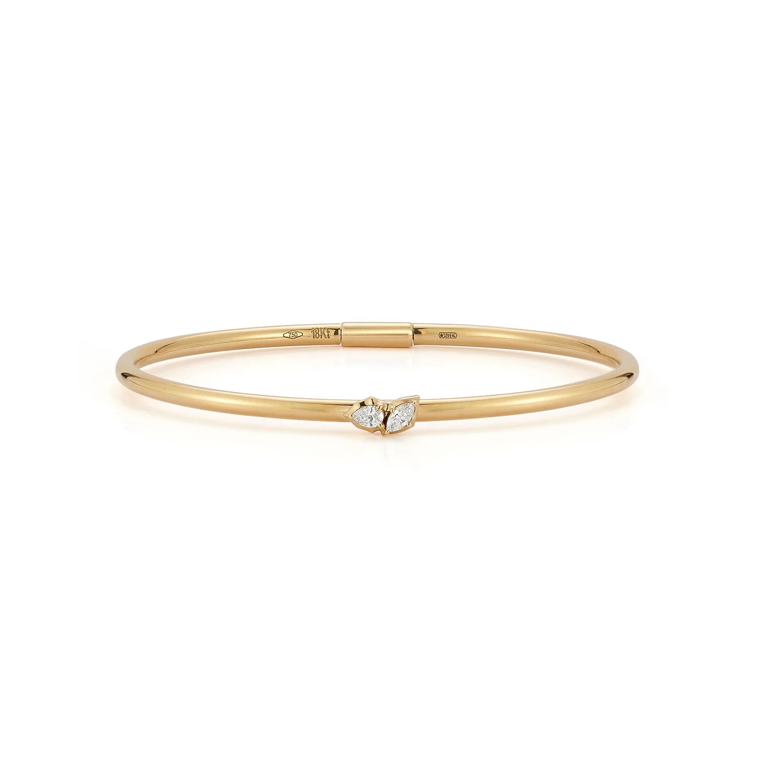 Two Stone Plié Bangle