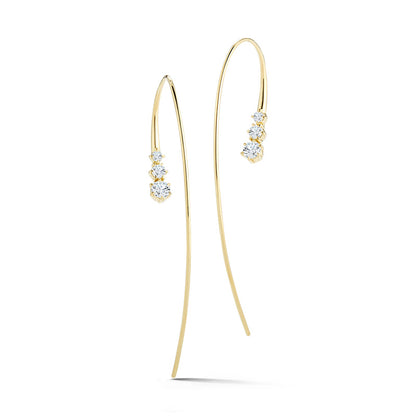 Jade Trau Three Stone Ara Hoops