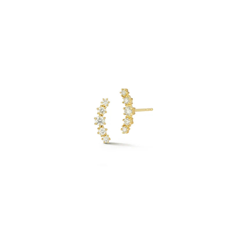 jade Trau Catherine Curve Studs