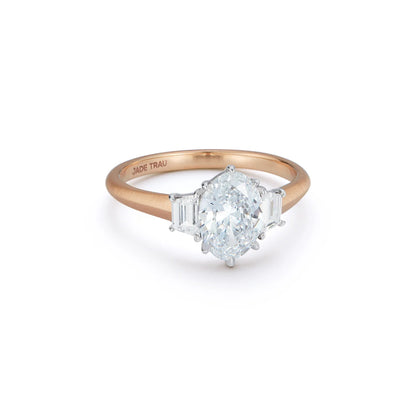 Jade Trau Jenny Three Stone Ring - Semi Mount