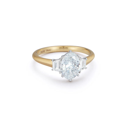 Jade Trau Jenny Three Stone Ring - Semi Mount