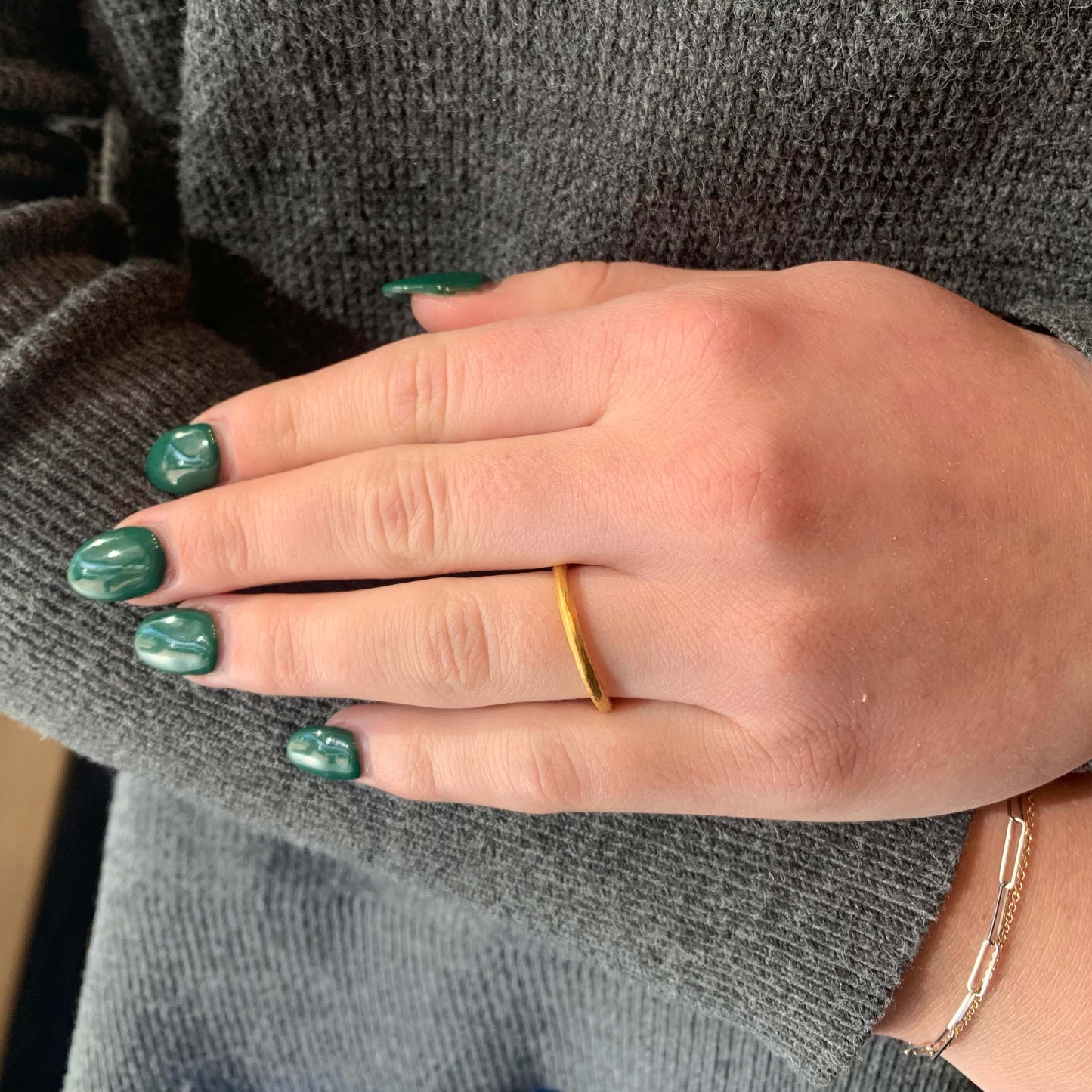 Gold Hammered Band