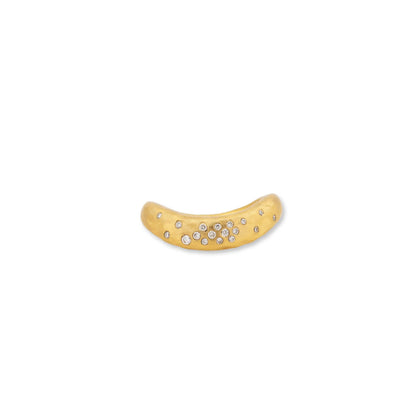 Lyric Gold Ring with Diamonds