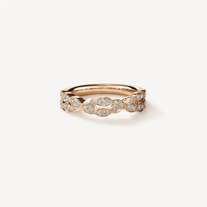 Hearts On Fire Lorelei Floral Diamond Double Twist Band
