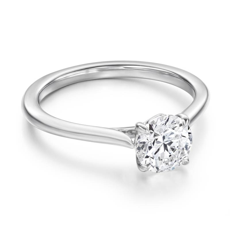 platinum diamond Vela engagement ring 