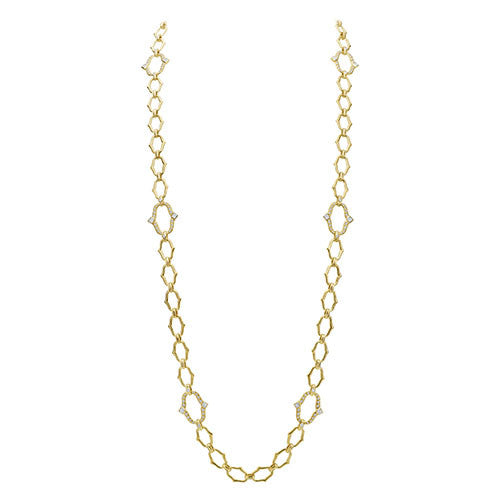 Gumuchian Secret Garden 18k Yellow Gold Diamond Convertible Necklace