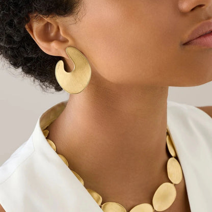 Yellow Gold Wrap Earrings
