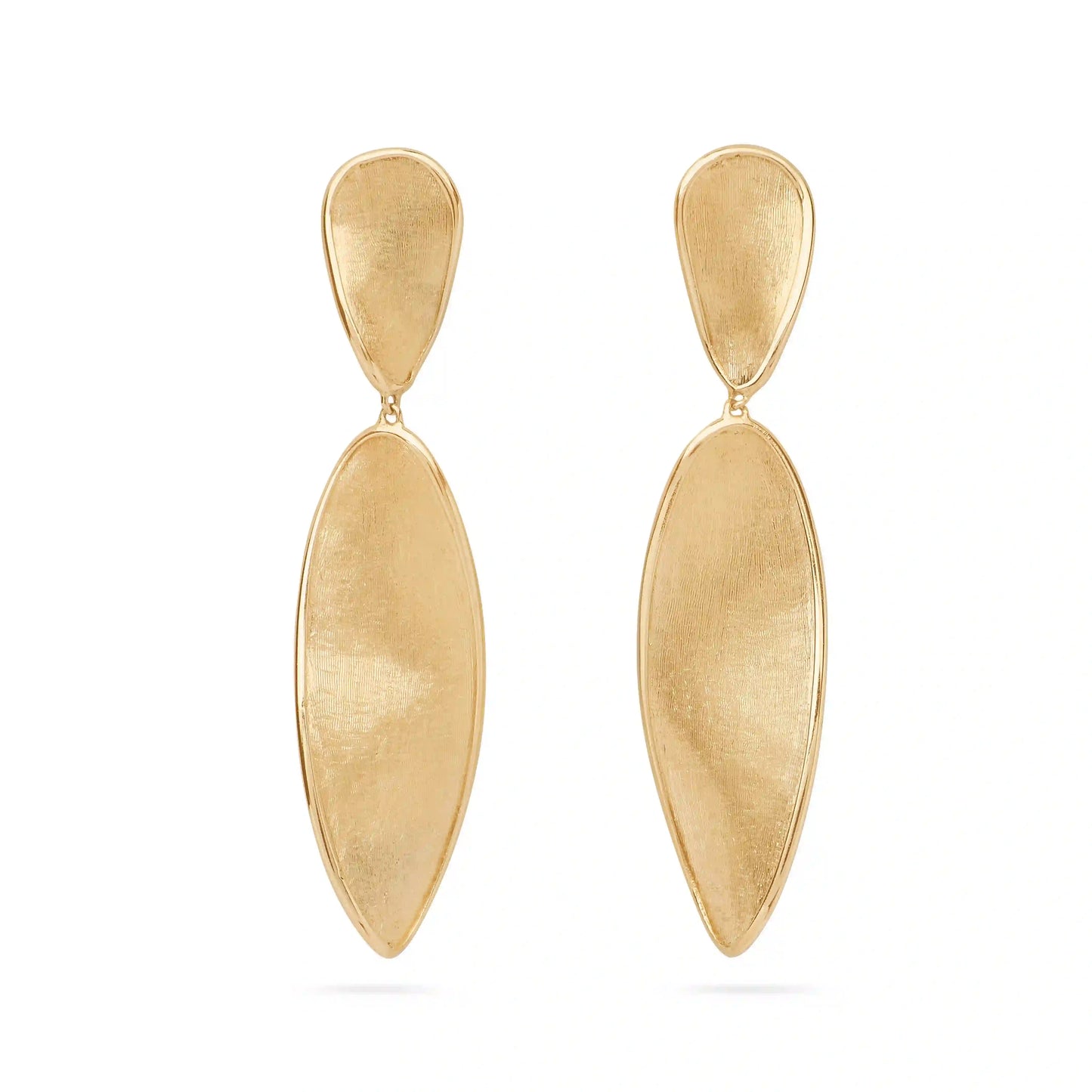 Gold Lunaria Twist Earrings