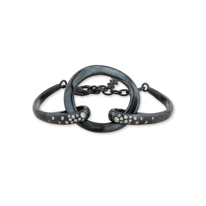Oxidized Silver Bracelet