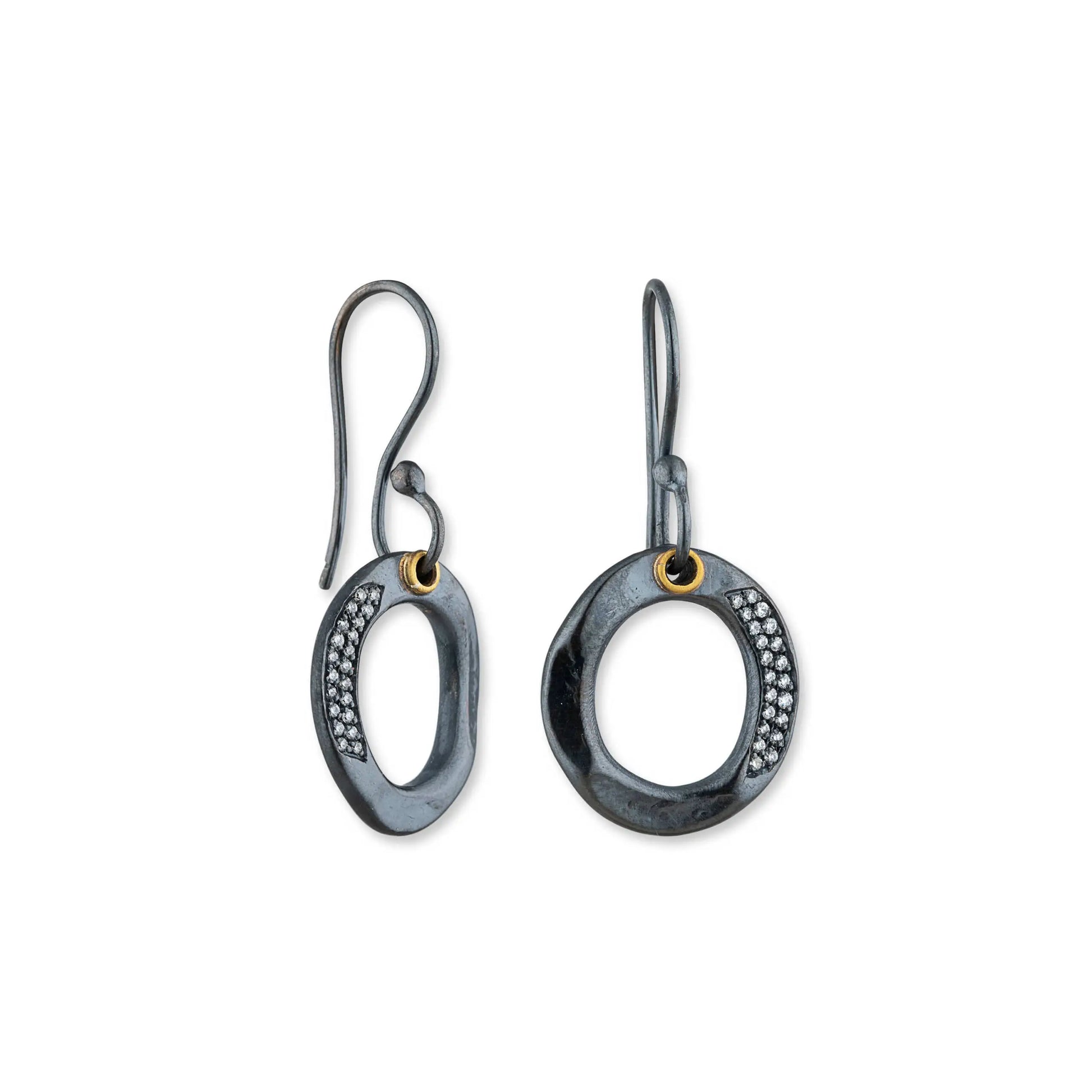Oxidized Silver Earrings 