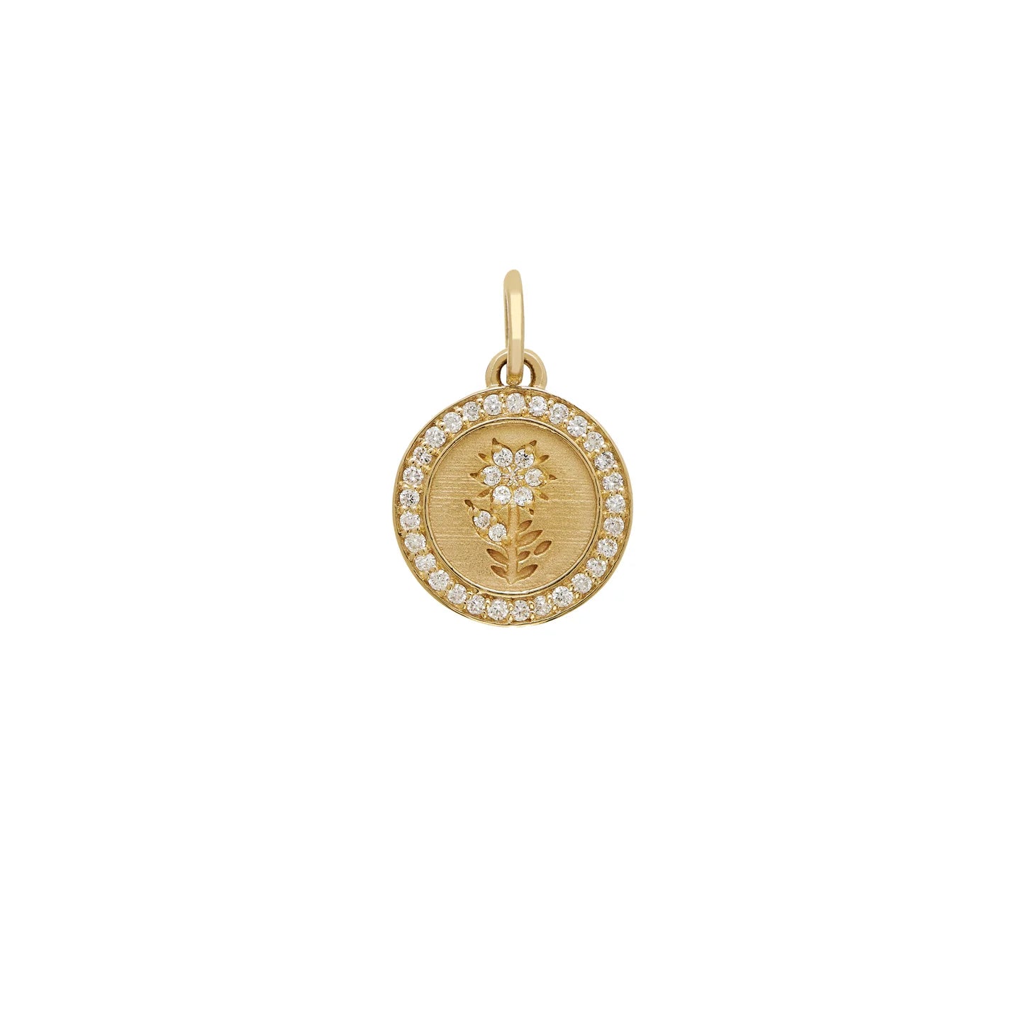 Small White Diamond Charm