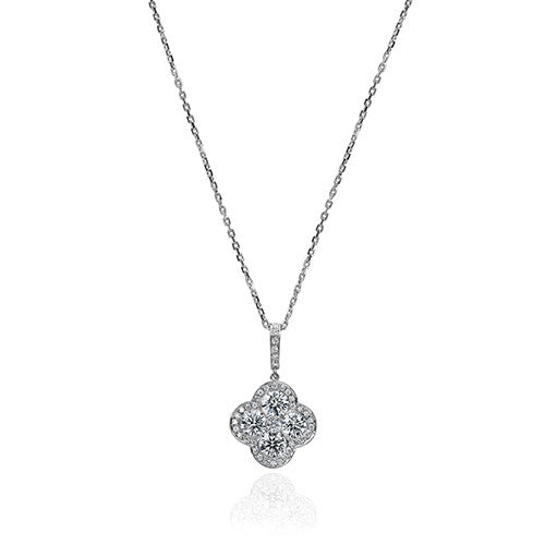 Gumuchian Fleur 18k White Gold Diamond Necklace