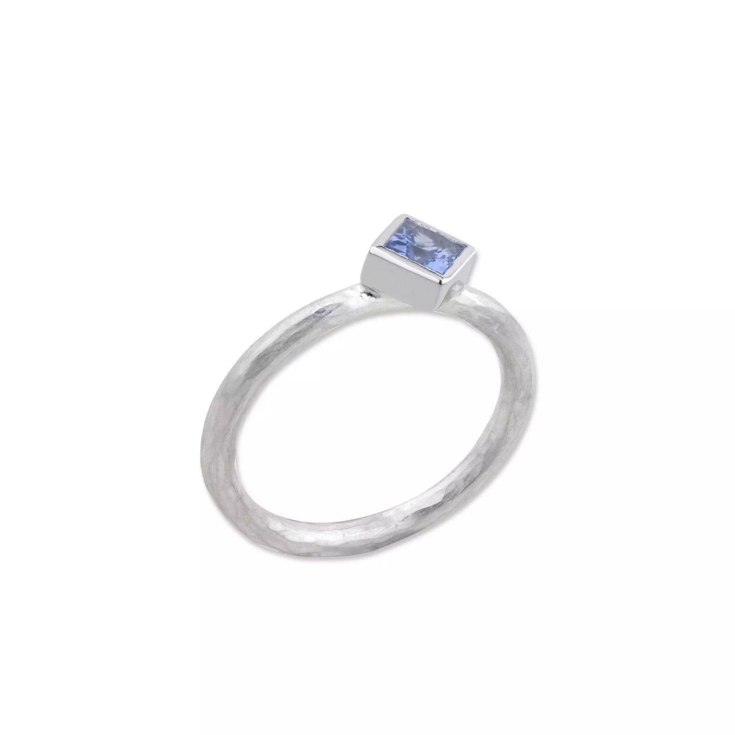 Blue Sapphire Prismic Ring