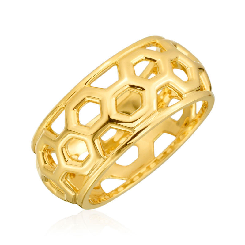 Gumuchian Honeybee ''B'' 18k Yellow Gold Ring