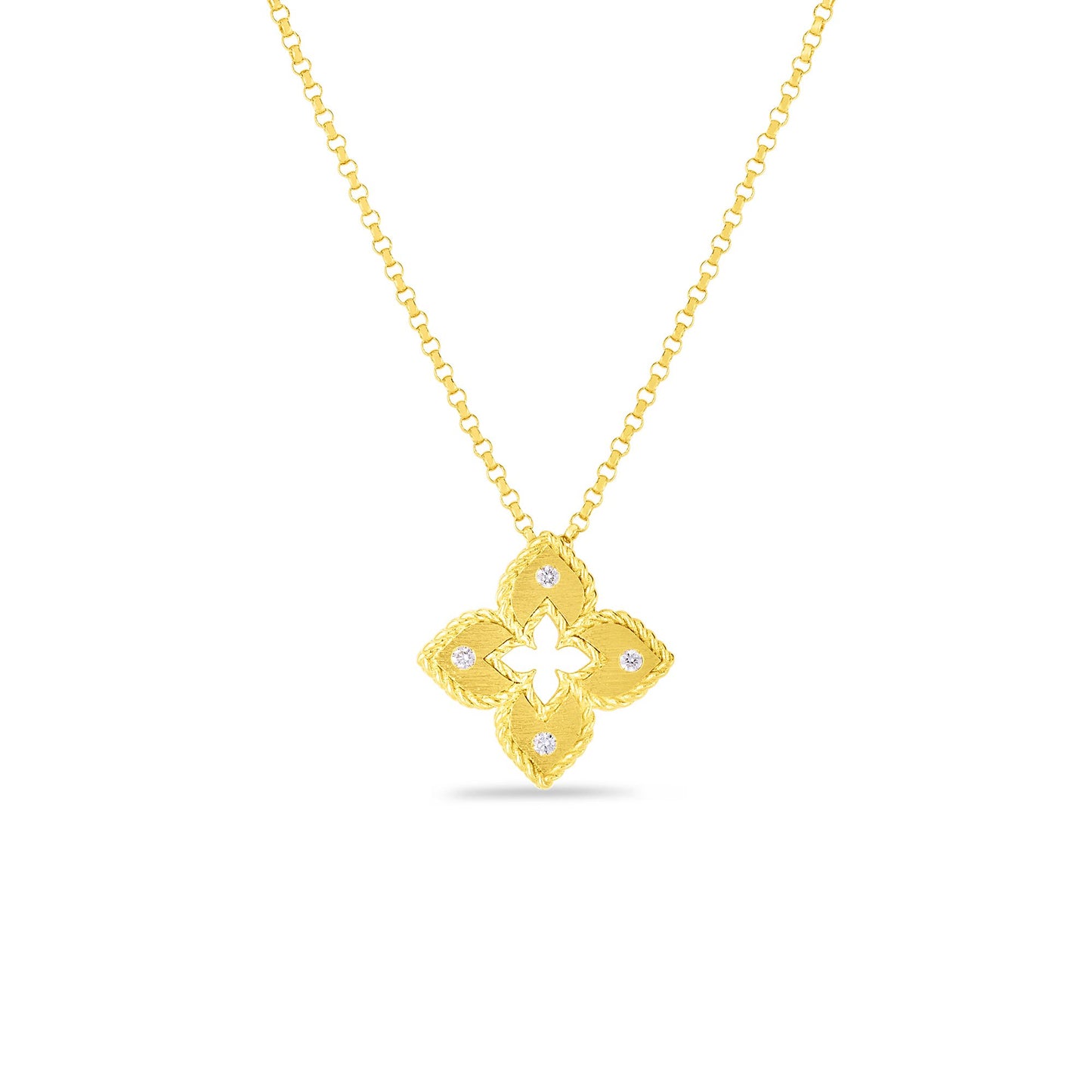 Diamond Accent Flower Necklace