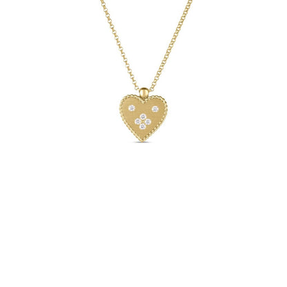 Small Heart Medallion Necklace