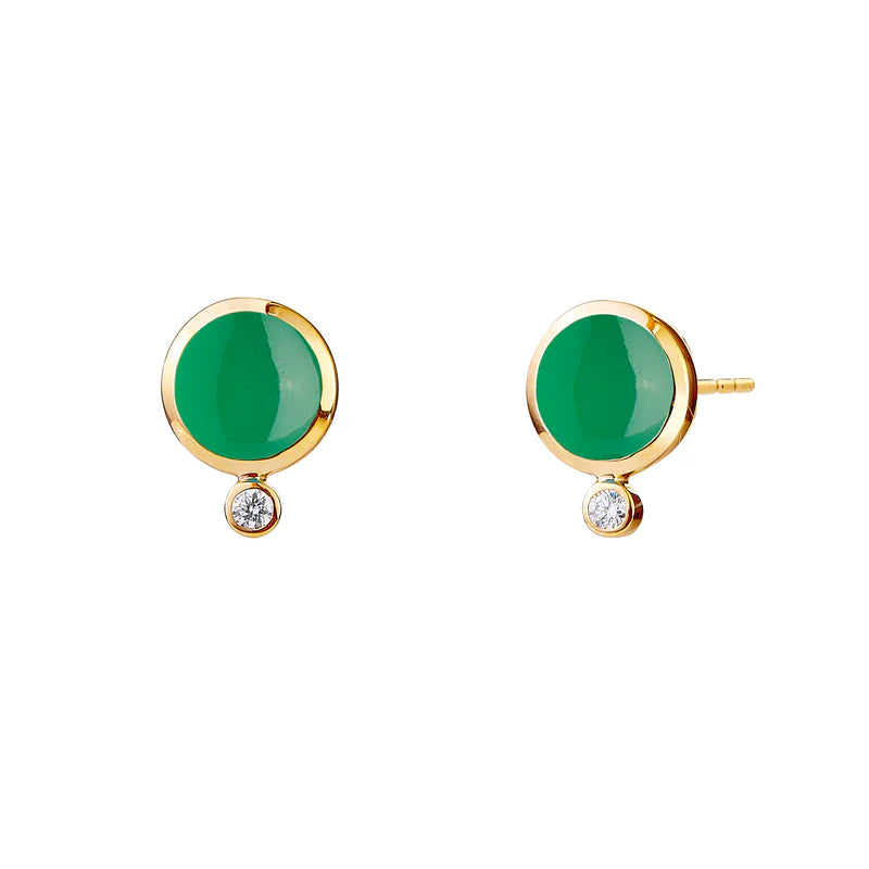 Small Candy Chalcedony Studs
