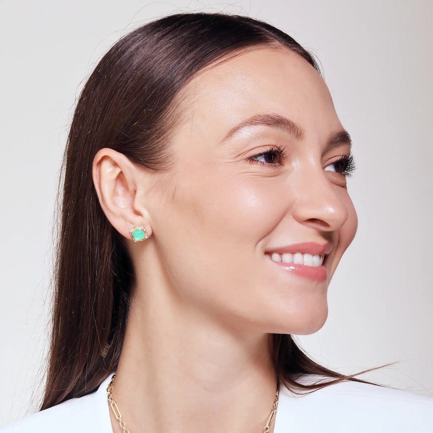 Chrysoprase Axia Studs