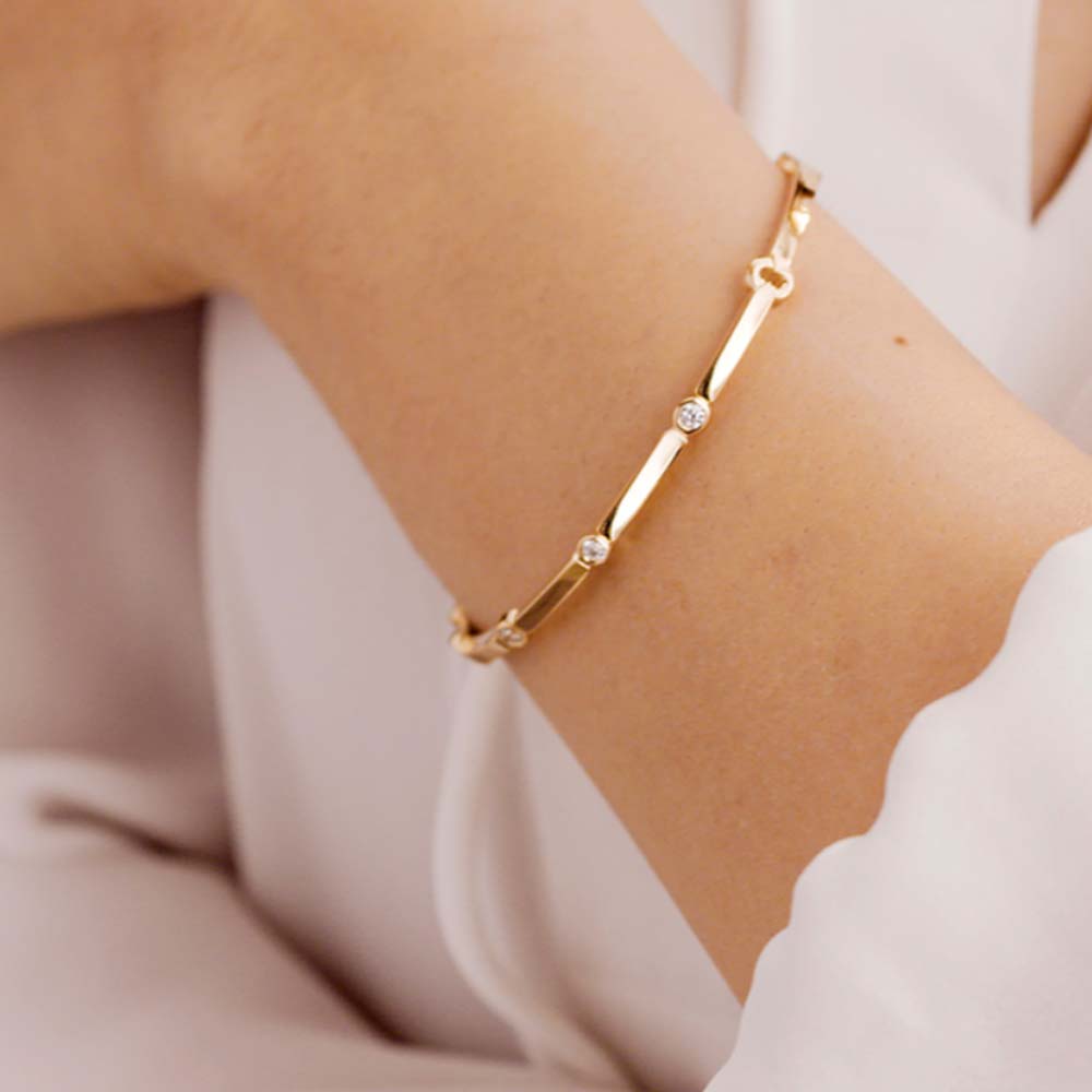Multi Diamond Bangle