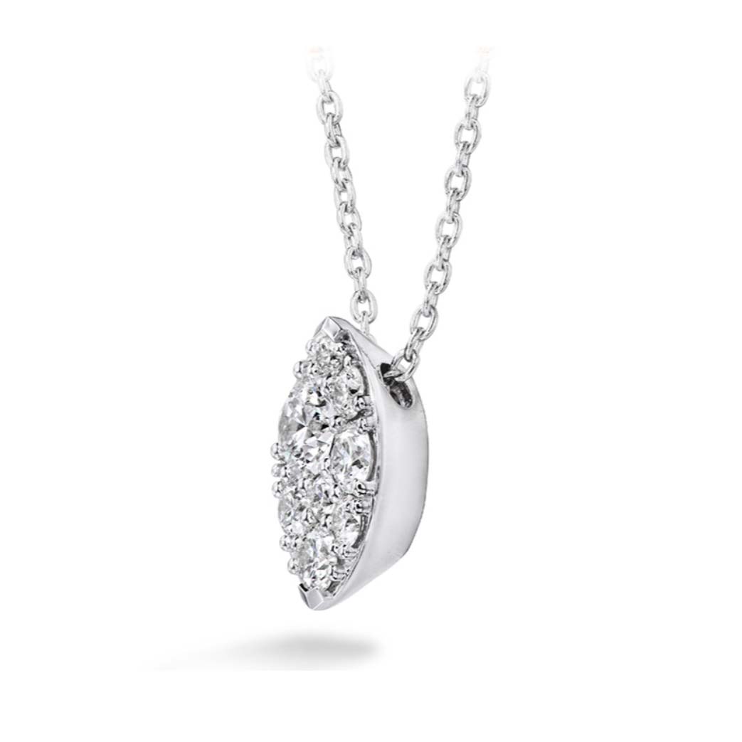 White Gold Tessa Diamond Navette Pendant