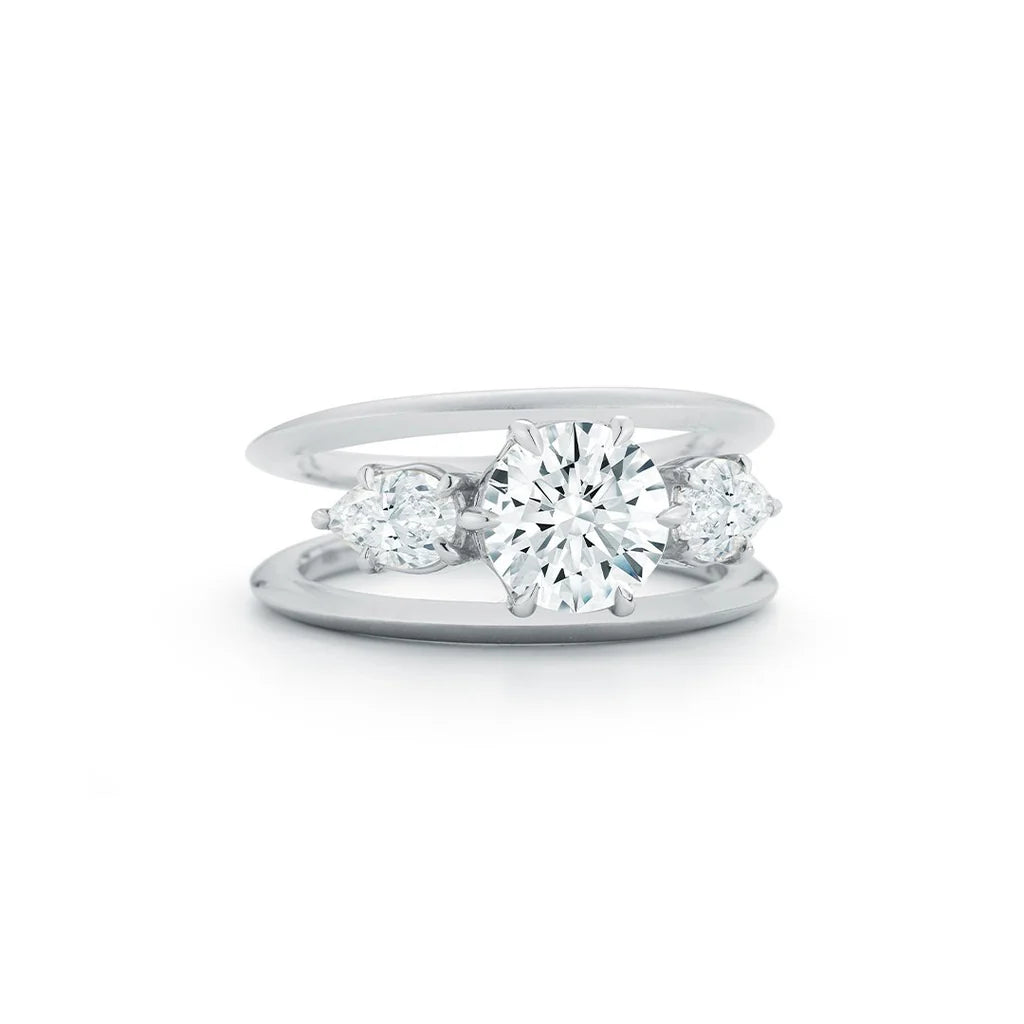 Jade Trau Sadie Three Stone Ring