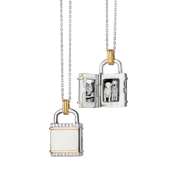 Two-Tone Square Locket