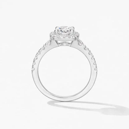 Hearts On Fire Transcend Premier Custom Halo Engagement Ring
