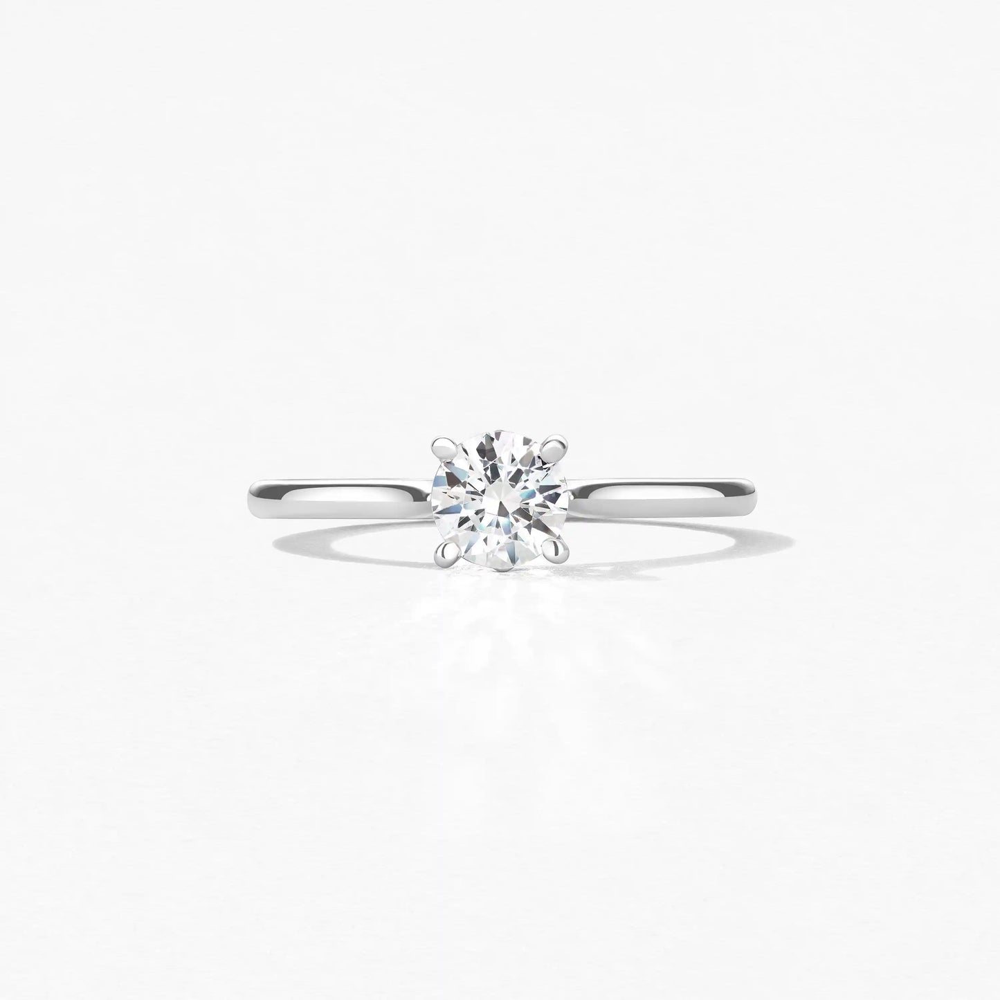 platinum 4 prong engagement ring 